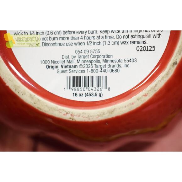 Threshold 4 Wick Ceramic Citronella Hibiscus Al Fresco Scented Candle 16oz - Picture 4 of 4